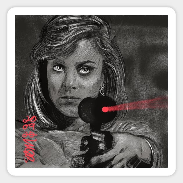 Megan Garris from Friday the 14th Part Six - Jason Lives Sticker by horrormaps